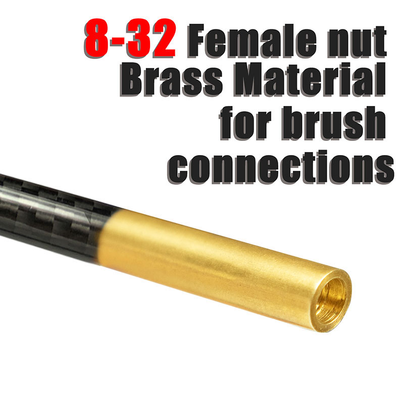 Carbon fiber gun cleaning stick super wooden handle pistol rifle shotgun
