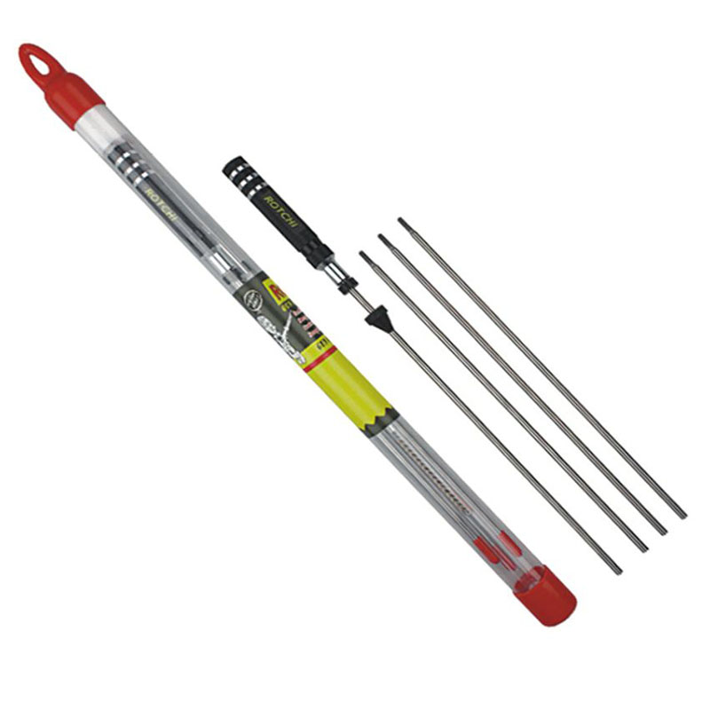 Gun Cleaning Rod One Piece Long Aluminum RotatingHandle 4mm 5mm 6mm 7mm