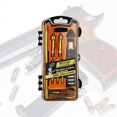 Gun Cleaning Kit Bore Bronze Brush Transparent Orange Strong Case