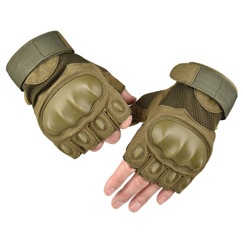 Biking Motorcycle Fingerless Half Finger Gloves Military Gloves Army Tactical Hand Hunting Gloves