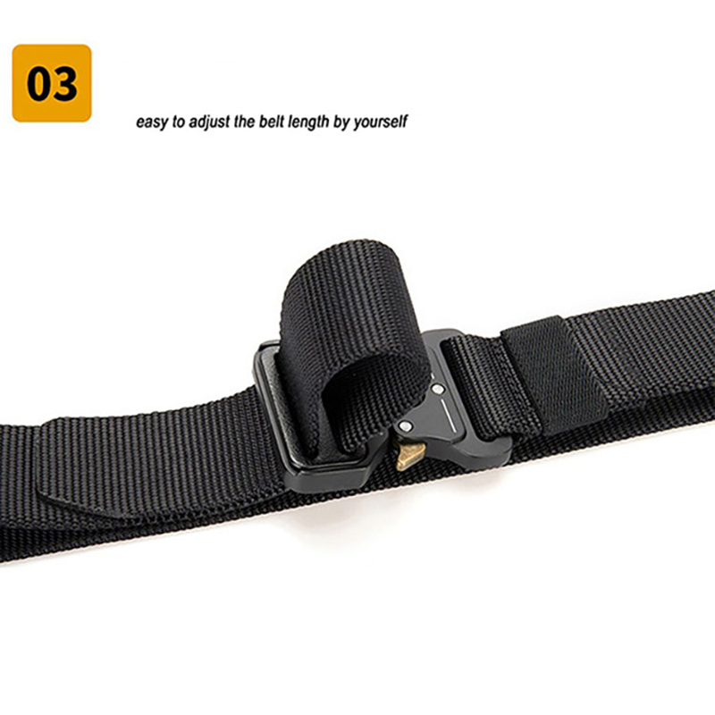 45mm Quick Release Button Outdoor Hunting Nylon Tactical Belt