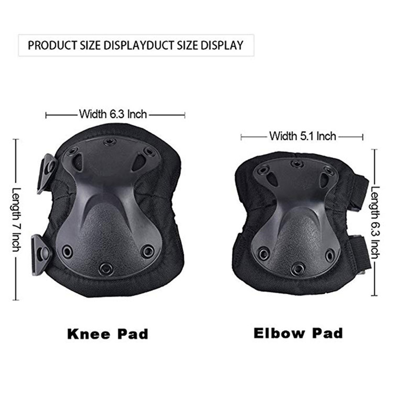 Outdoor Sport Tactical Military Army Paintball Airsoft Hunting Knee Elbow Protector Knee Pads Elbow Pads Set