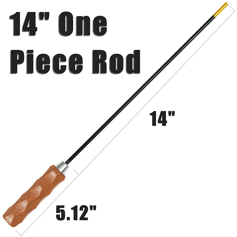 Carbon fiber gun cleaning stick super wooden handle pistol rifle shotgun