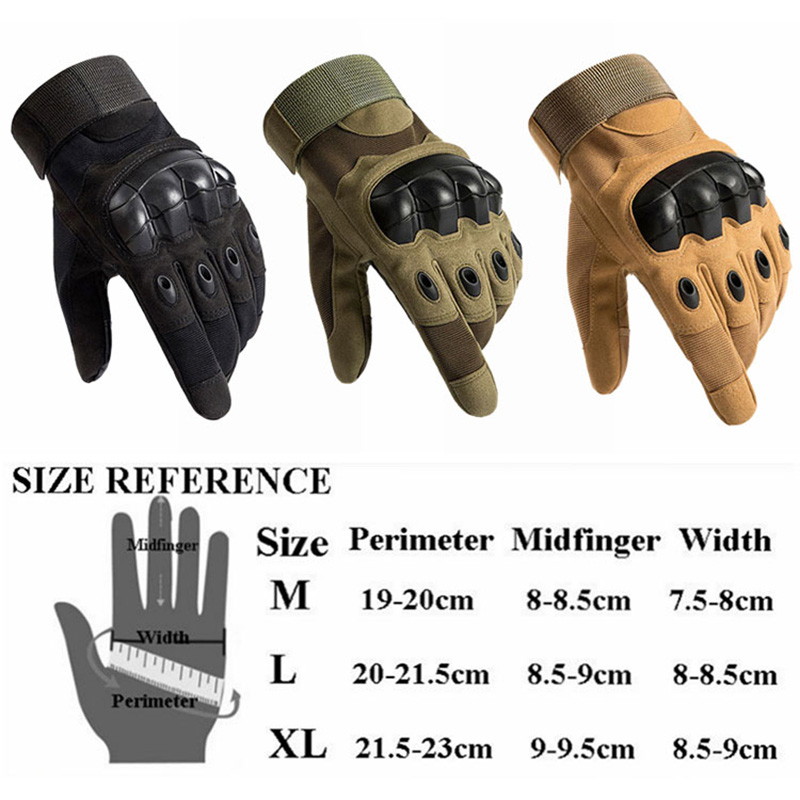 Touch Screen Hard Knuckle Tactical Glove Army Military Combat Airsoft Outdoor Sport Cycling Paintball Hunting Full Finger Gloves