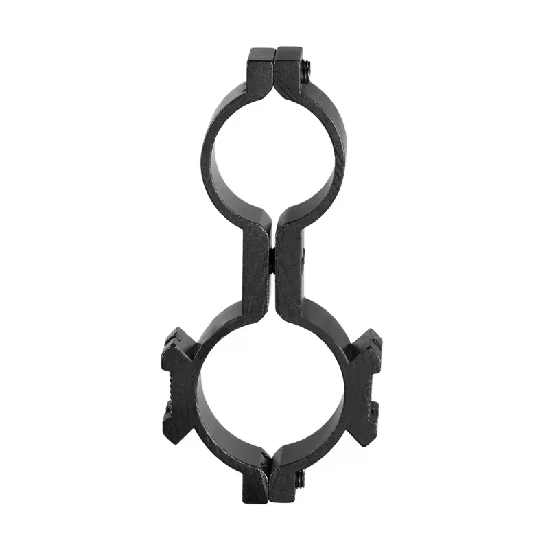 Tactical Universal Dual Ring for Flashlight With Side Base Mount