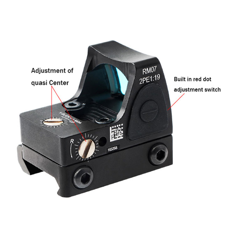 Guns and Weapons Army Rifle Scope Glock Pistol Rmr Sight 1x22 2moa Holoraphic Sight Air Soft Red Dot Glock Red Dot