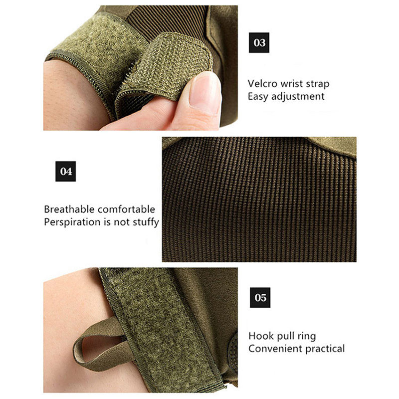 Touch Screen Hard Knuckle Tactical Glove Army Military Combat Airsoft Outdoor Sport Cycling Paintball Hunting Full Finger Gloves