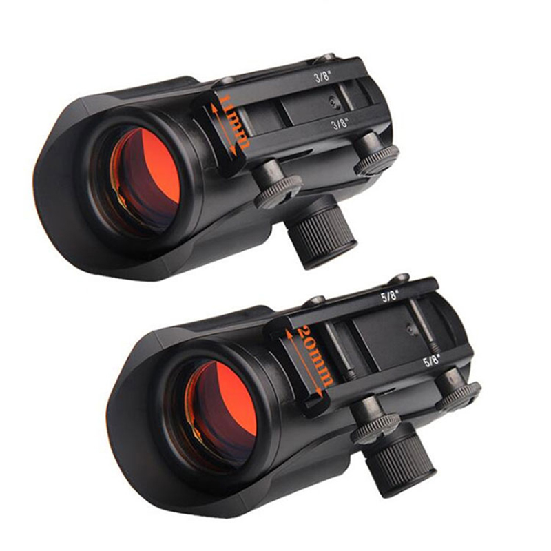 Tactical Hunting 1x30 Red Dot Holographic Sight RGB Dot Sight With 11/20mm Picatinny Weaver Rail Mount