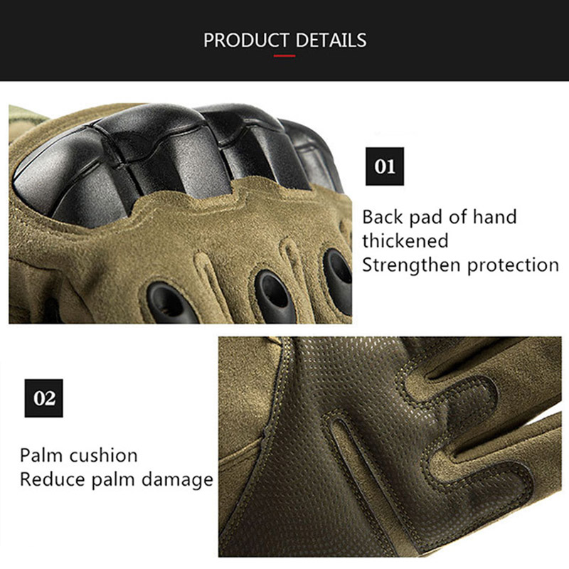 Touch Screen Hard Knuckle Tactical Glove Army Military Combat Airsoft Outdoor Sport Cycling Paintball Hunting Full Finger Gloves