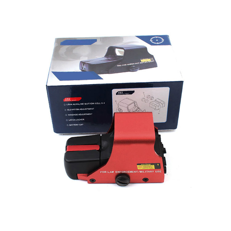 Red Color 551 Sight Scope Tactical Outdoor Hunting Shooting Rife Scope 551 Red/Green Dot Reflex Holographic Sight Scope