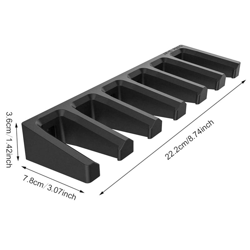 Solid ABS Wall Mount Magazine Holder Storage Rack for 6xPMAG