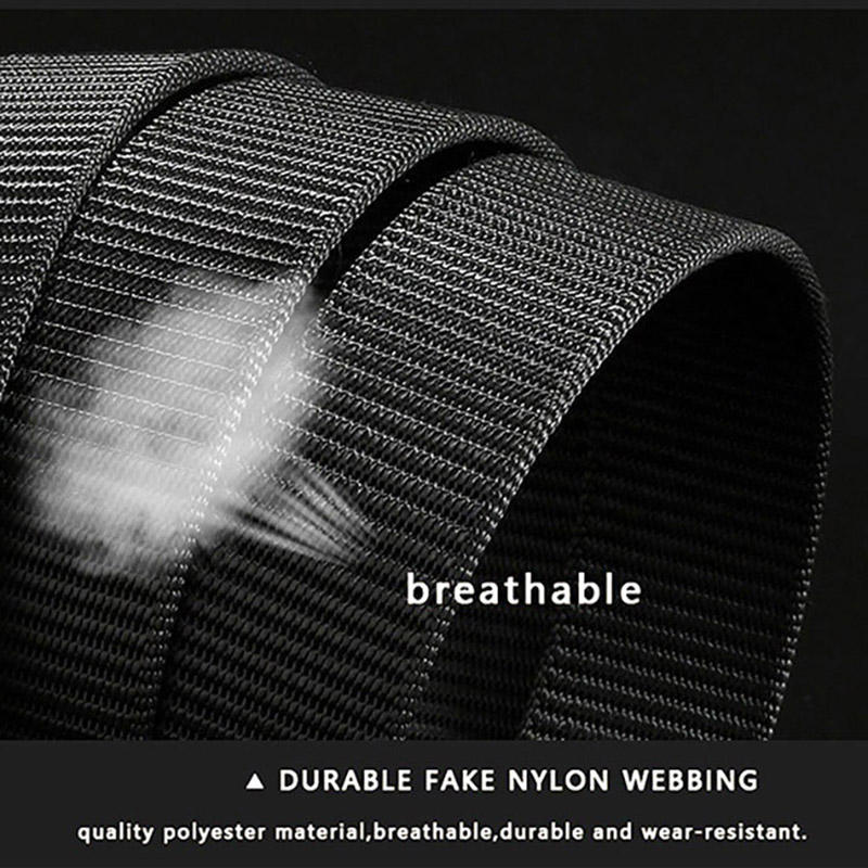 Adjustable nylon outdoor tactical belt with quick release buckle