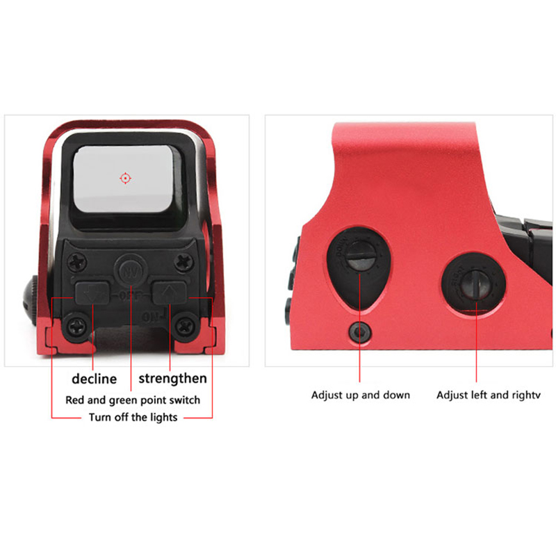 Red Color 551 Sight Scope Tactical Outdoor Hunting Shooting Rife Scope 551 Red/Green Dot Reflex Holographic Sight Scope