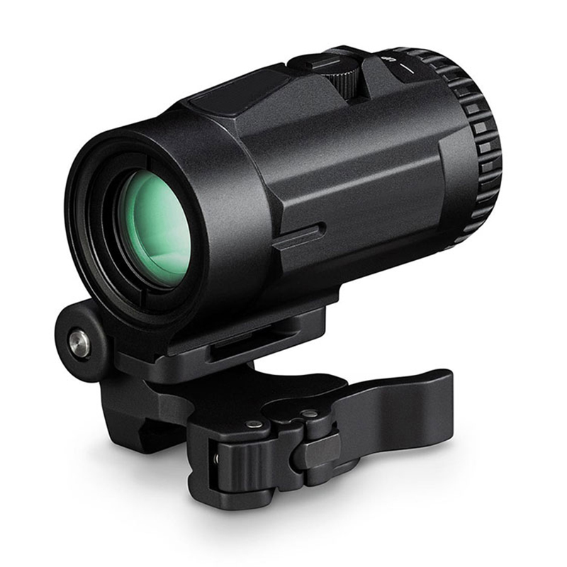 Tactical 3X Magnifier Scopes Optics Hunting Riflescope Sights Red Dot Sight With QD Mount For 20mm Rifle Gun Rail