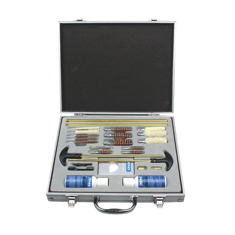 Universal Gun Cleaning Kit Aluminum Case 2 Sets of Gun Cleaning Rods