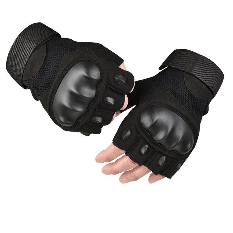 Biking Motorcycle Fingerless Half Finger Gloves Military Gloves Army Tactical Hand Hunting Gloves