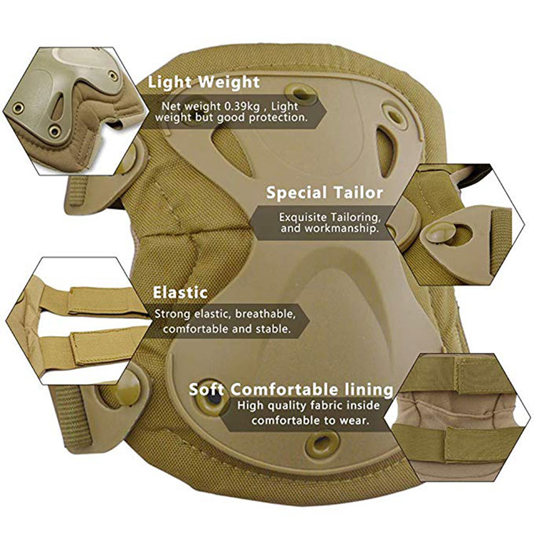 Combat Tactical Military Army Hard Knee and Elbow Pads Protection Hunting Sports Safety Pads For Outdoor