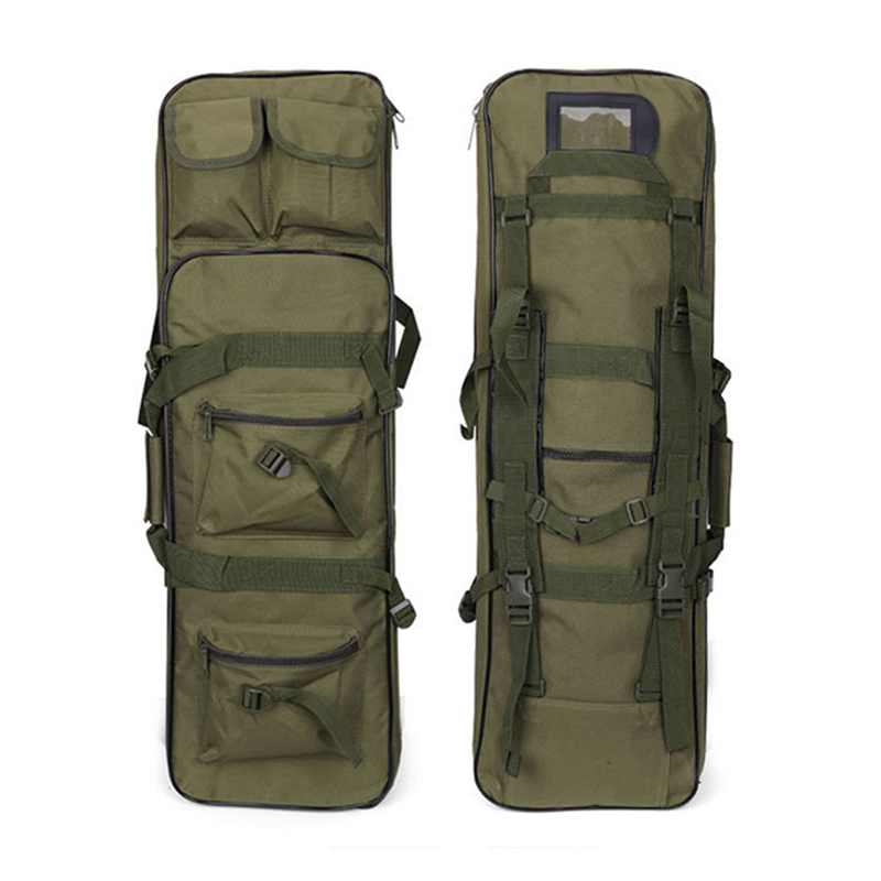 Gun Bag for 2 Rifles 2 Pistols Tuckable Backpack Strap