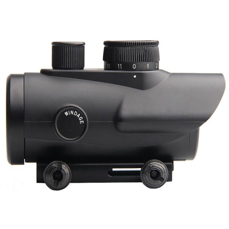 Tactical Hunting 1x30 Red Dot Holographic Sight RGB Dot Sight With 11/20mm Picatinny Weaver Rail Mount