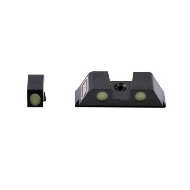 Tactical Hunting Pistol Handgun Glow in the Dark Night Sights Green Dot Front and Rear Sight Set Glock 17 19 Glock Night Sights