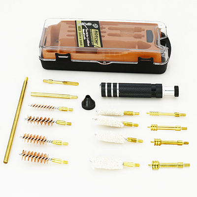 Gun Cleaning Kit Bore Bronze Brush Transparent Orange Strong Case