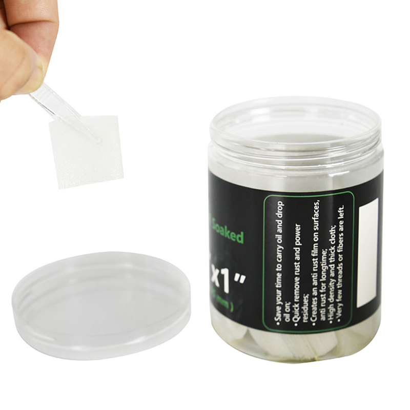 Synthetic Cotton Oil Saturated Gun Cleaning Patches